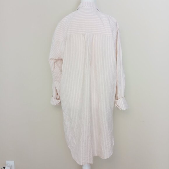 Anthropologie Oversized Striped Sleep Shirt Size Large - Picture 5 of 8